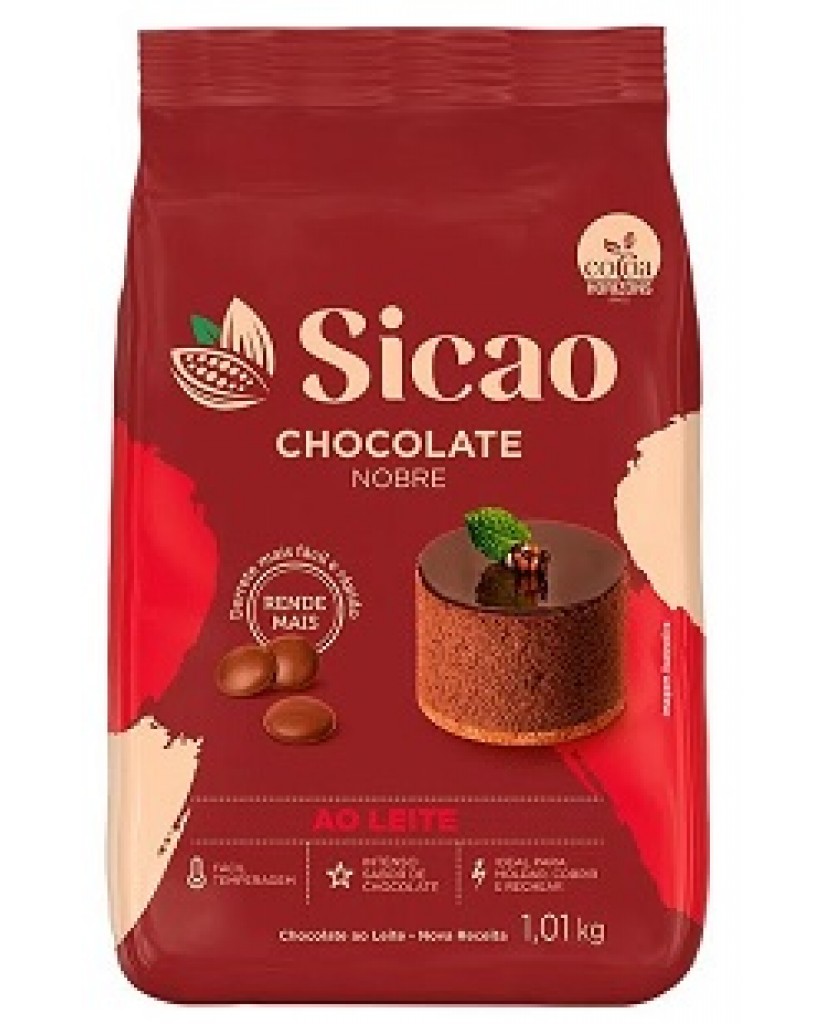 Chocolate Nobre Ao Leite 1,01Kg Sicao 